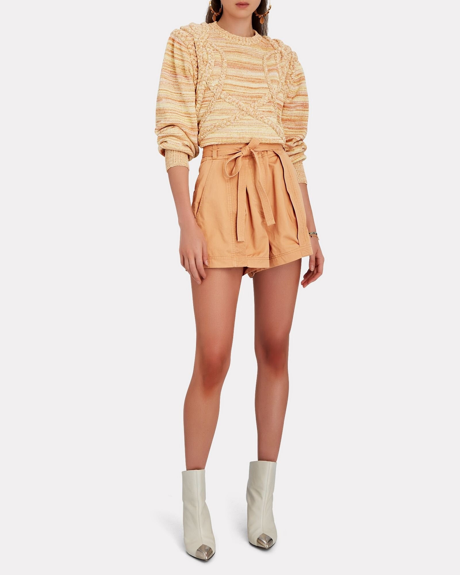 Yeva Marled Cable Knit Sweater | INTERMIX