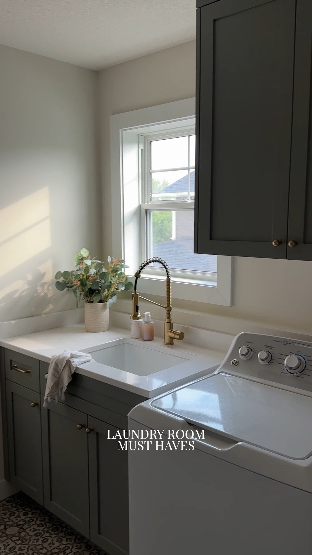 Laundry room organization / laundry storage / folding station 

#LTKHome #LTKSaleAlert #LTKmomlife