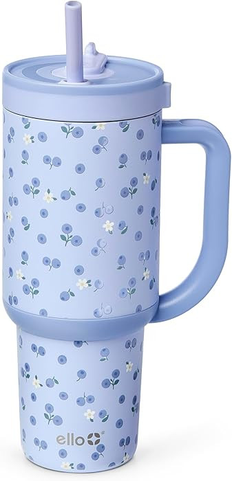 Ello Oasis 30oz Stainless Steel Tumbler - Blueberries | Amazon (US)