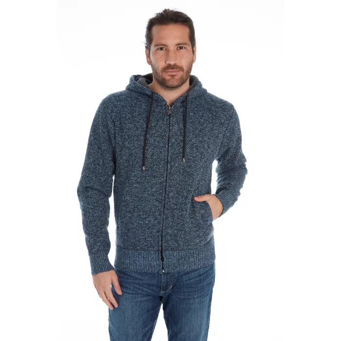 Distortion Men's Zip Up Hooded Sweater | Target