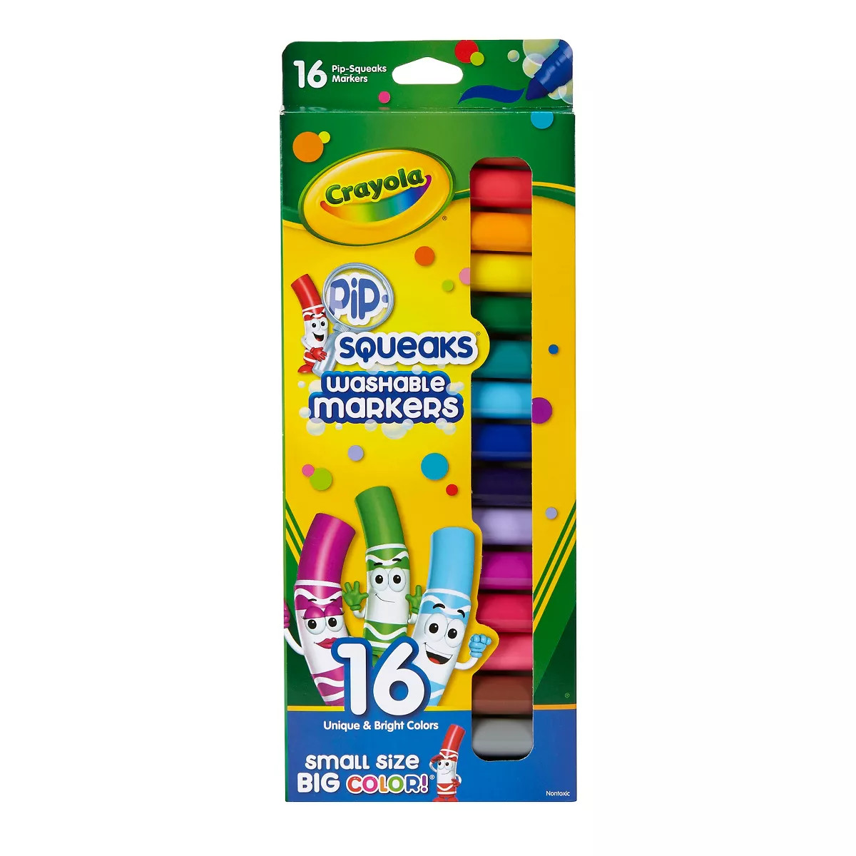 Crayola 16ct Pipsqueaks Washable Markers: Non-Toxic Toddler Art Supplies, Bold Multicolored Schoo... | Target