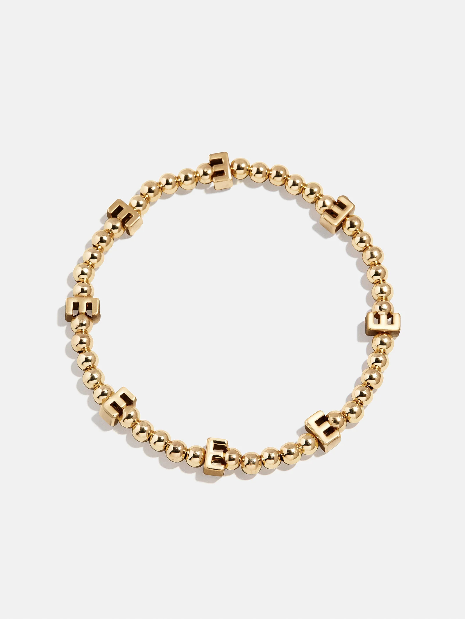 Repeating Initial Pisa Bracelet  - Gold | BaubleBar