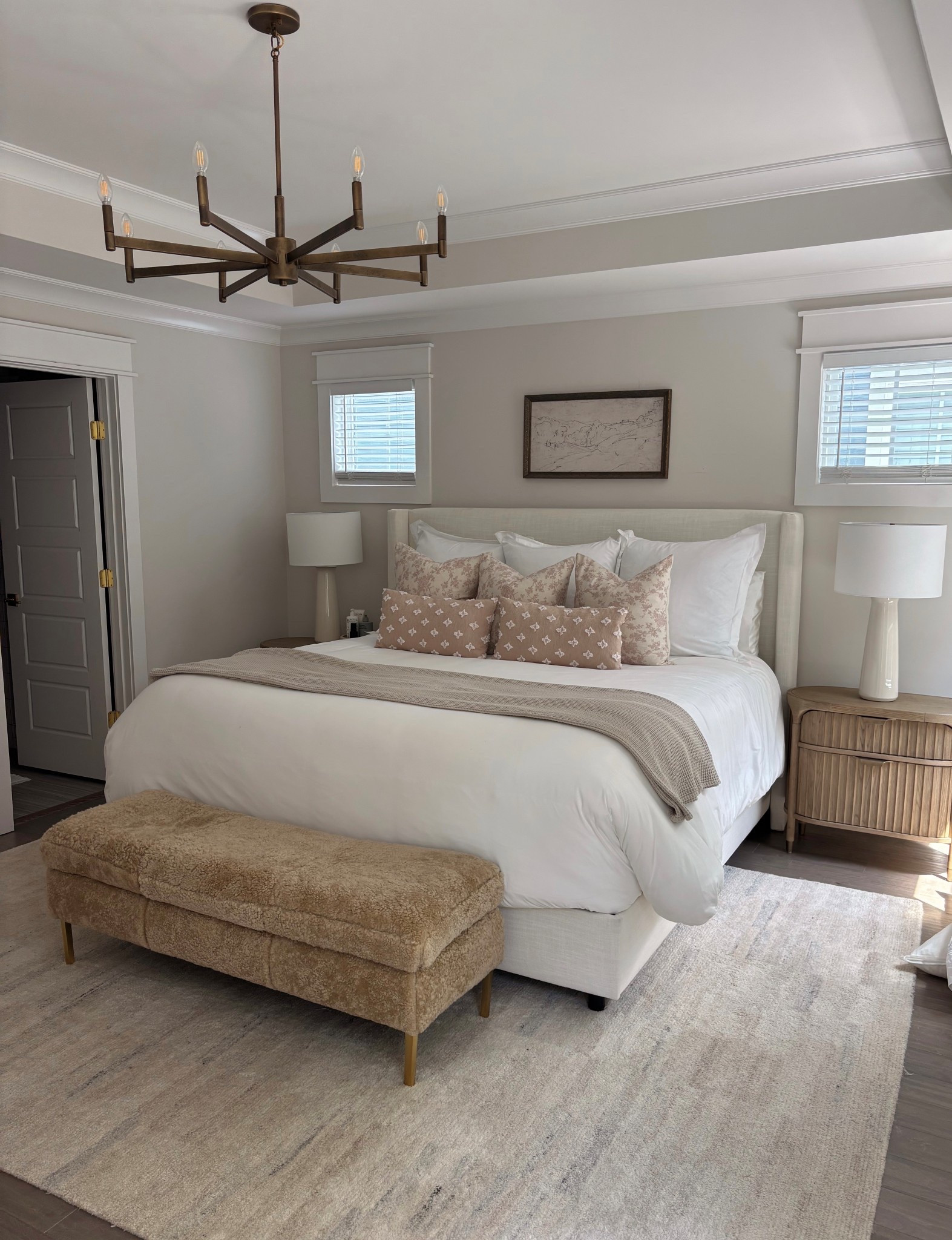 Can’t believe all of this bedding is Amazon - it looks so good!  🤍  all of my sizes are below! 
Bed - king 
White shams - 26x26 covers and 28x28 inserts 
Floral pillow covers (color is taupe) - 22x22 covers and 24x24 inserts
Lumbar ones in front - 24x12 for both covers and inserts!
Duvet insert and cover are both oversized king! 


Neutral bedding 
Bedroom decor
Bedroom furniture 

#LTKHome #LTKFindsUnder100 #LTKStyleTip