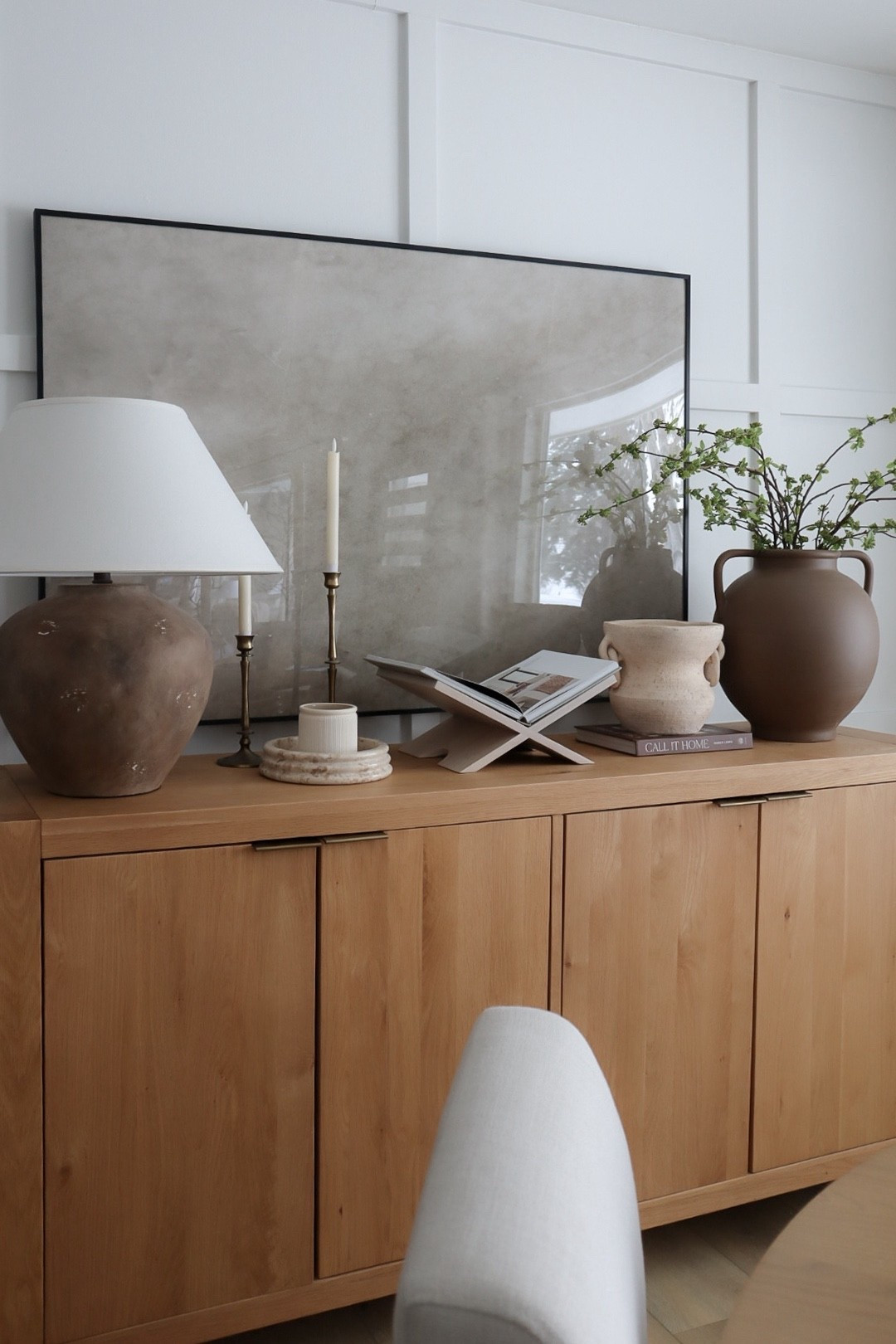 Modern sideboard decor for the dining room 

#LTKHome #LTKSaleAlert