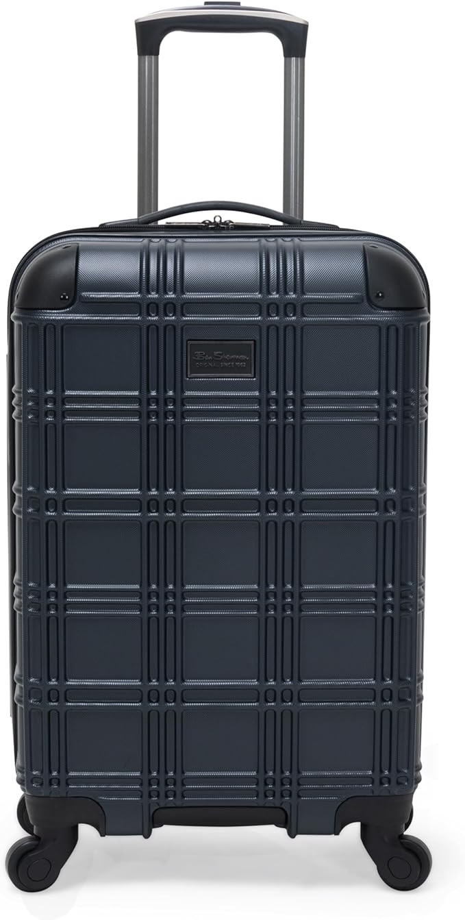 Ben Sherman Nottingham Lightweight Hardside 4-Wheel Spinner Travel Luggage, Naval, 20-Inch Carry ... | Amazon (US)