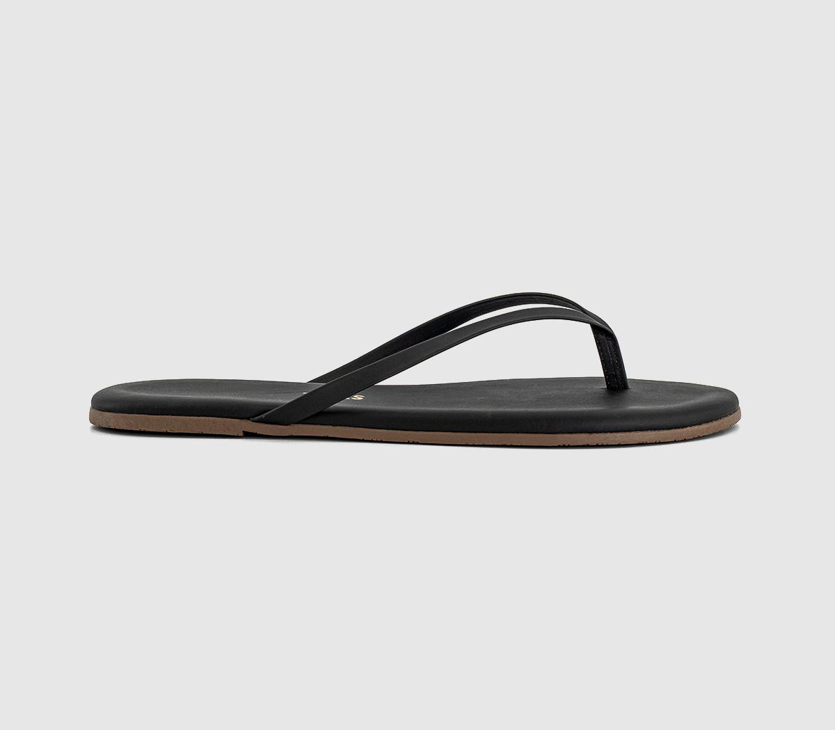 Tkees Womens Lily Liners Flip Flops Black, 4 | Office Shoes (UK)