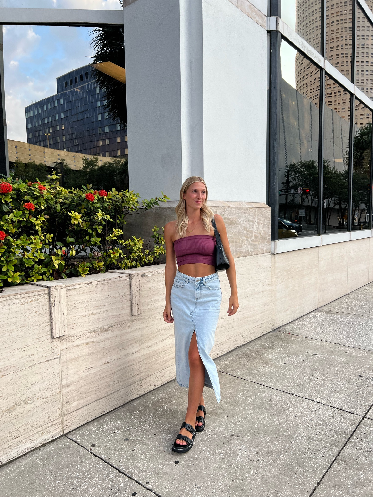 my new favorite outfit! long denim skirt + tube top = perfect summer fit. 🌞 

#LTKunder100 #LTKFind #LTKstyletip