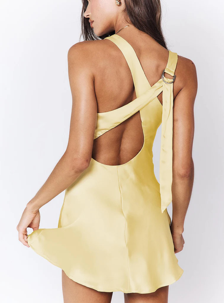 Sama Mini Dress Yellow | Princess Polly US