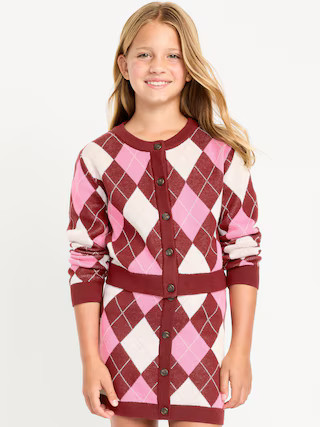 Printed Cardigan Sweater for Girls | Old Navy (US)