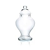 WGV Apothecary Jar, Width 6.7", Height 12", Clear Urn Round Glass Storage Container Fruit Food Cake  | Amazon (US)