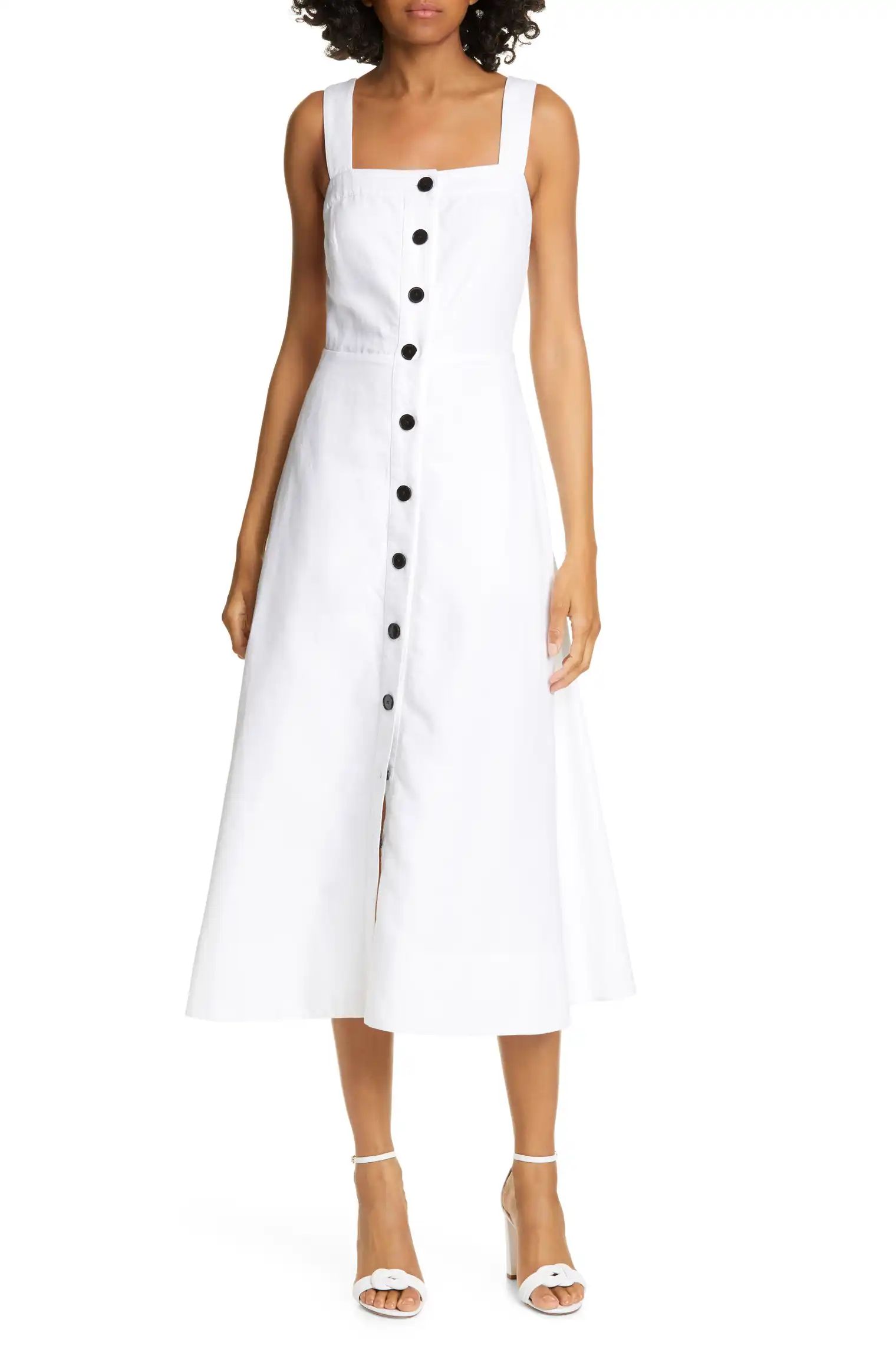 kate spade new york button front midi sundress | Nordstrom | Nordstrom