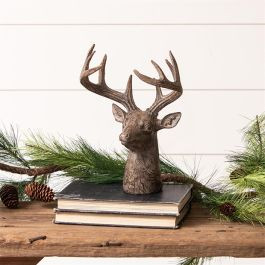 Woodland Deer Head Figurine | Antique Farm House