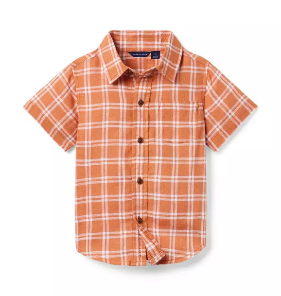 Plaid Linen Shirt | Janie and Jack