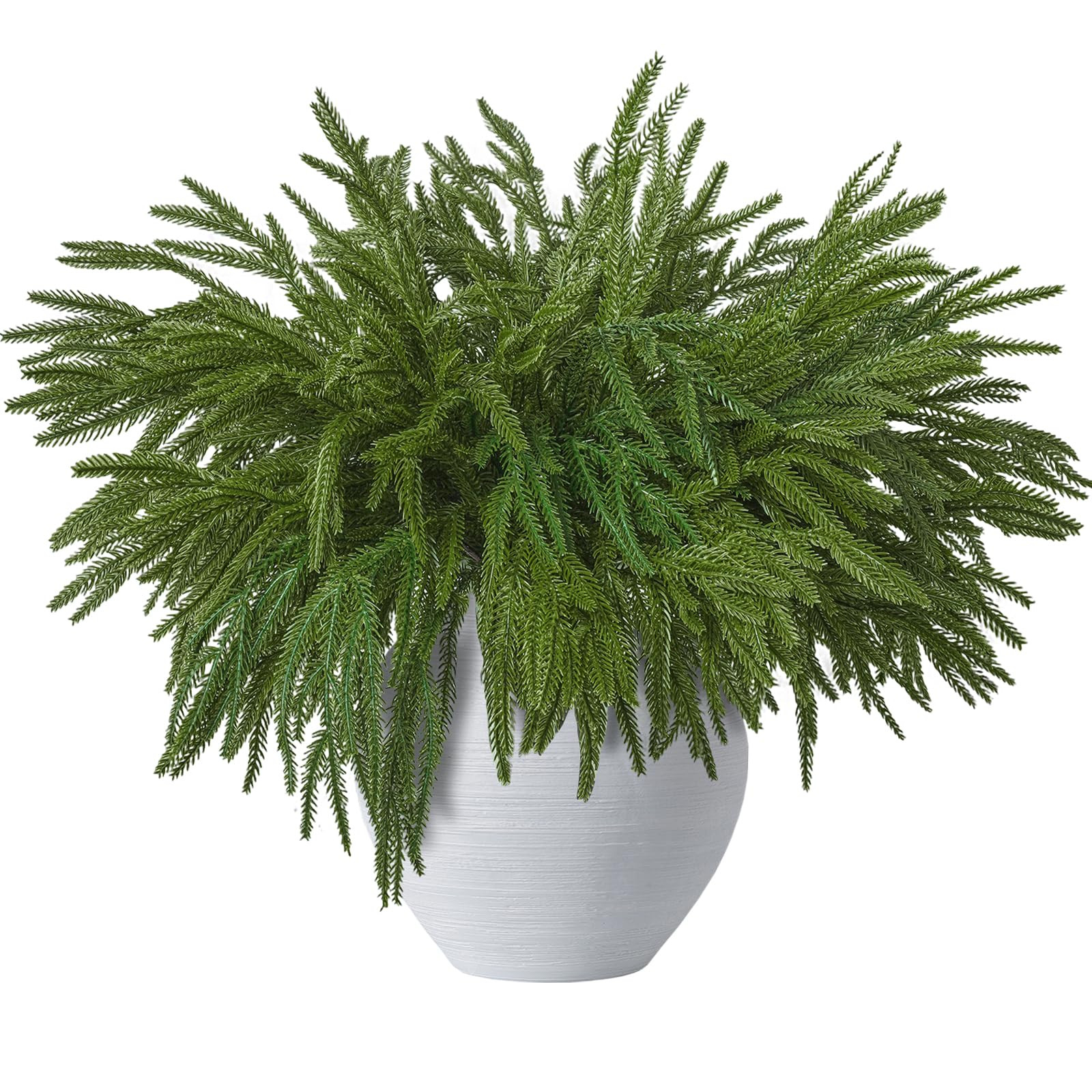 18 Pcs Real Touch Norfolk Pine Branches,Artificial Christmas Green Faux Cedar Norfolk Pine Stems ... | Amazon (US)