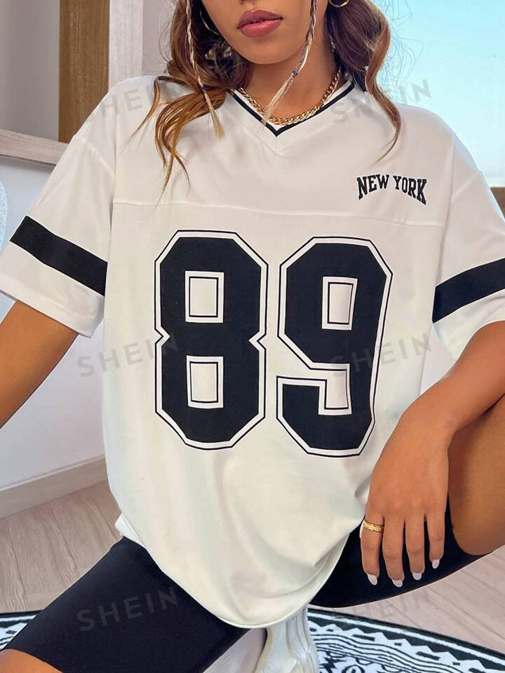 Casual Tekst T-shirt | SHEIN
