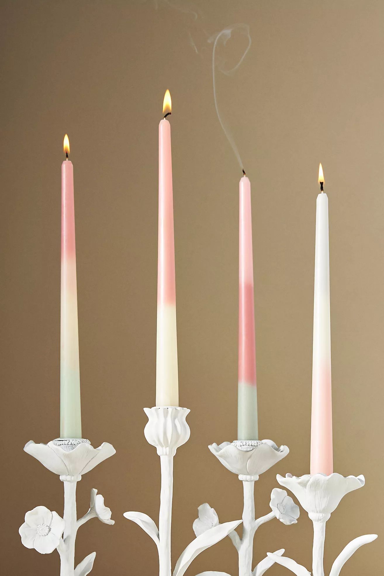Ombré Taper Candles, Set of 4 | Anthropologie (US)