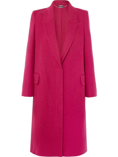 Alexander McQueen - Wool And Cashmere-blend Coat - Pink | NET-A-PORTER (UK & EU)