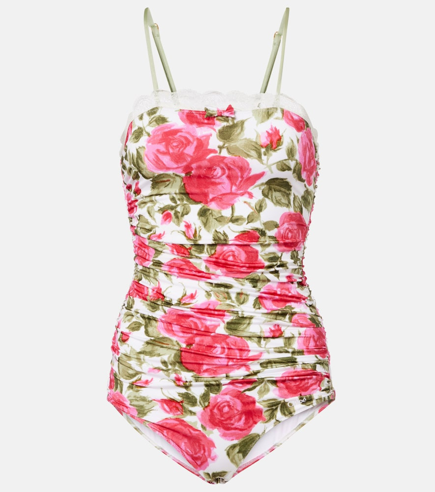 Chloé Floral ruched bodysuit | Mytheresa (US/CA)