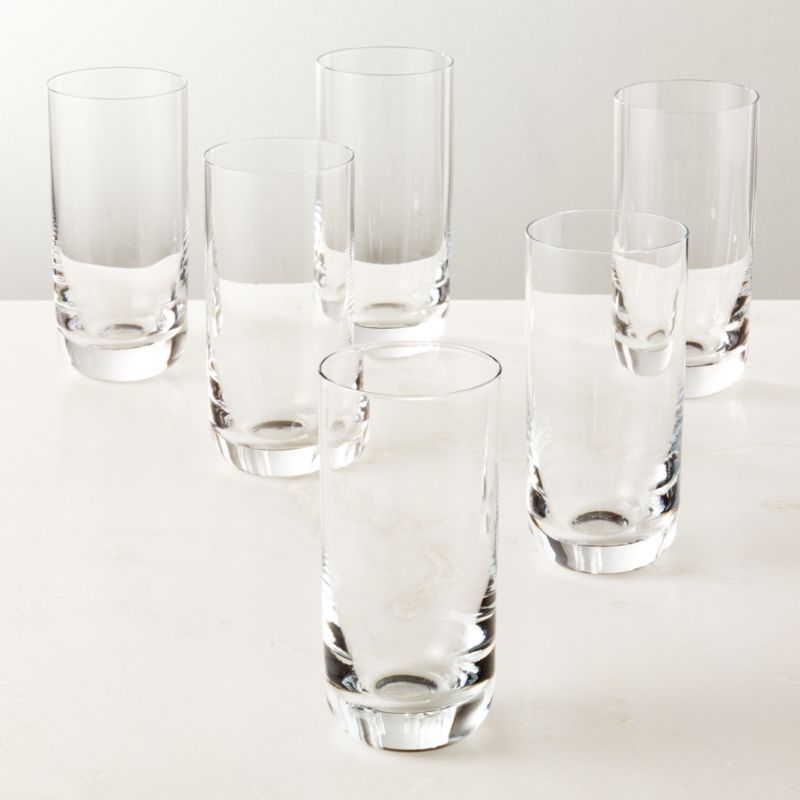 Watson Modern Drinking Glasses Set of 6 + Reviews | CB2 | CB2