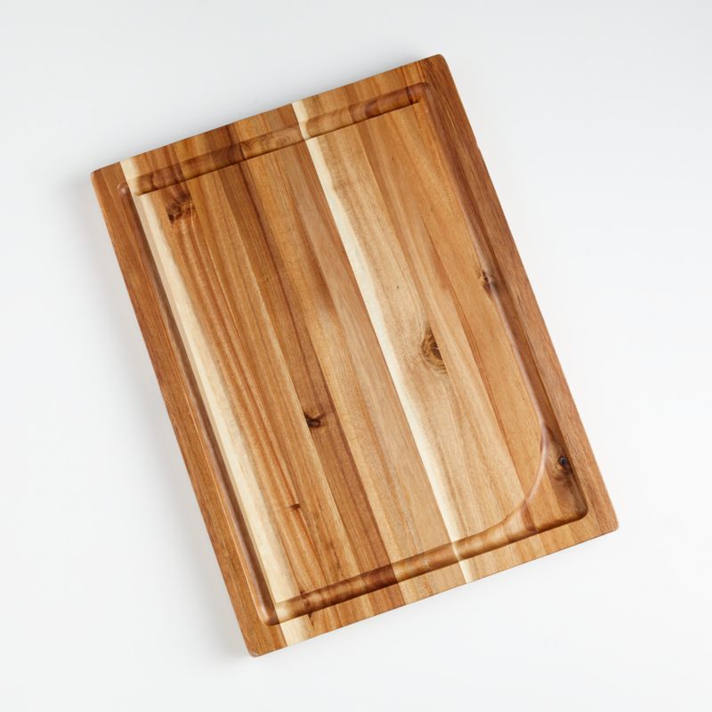 Architec Madeira Acacia Carving Board + Reviews | Crate and Barrel | Crate & Barrel