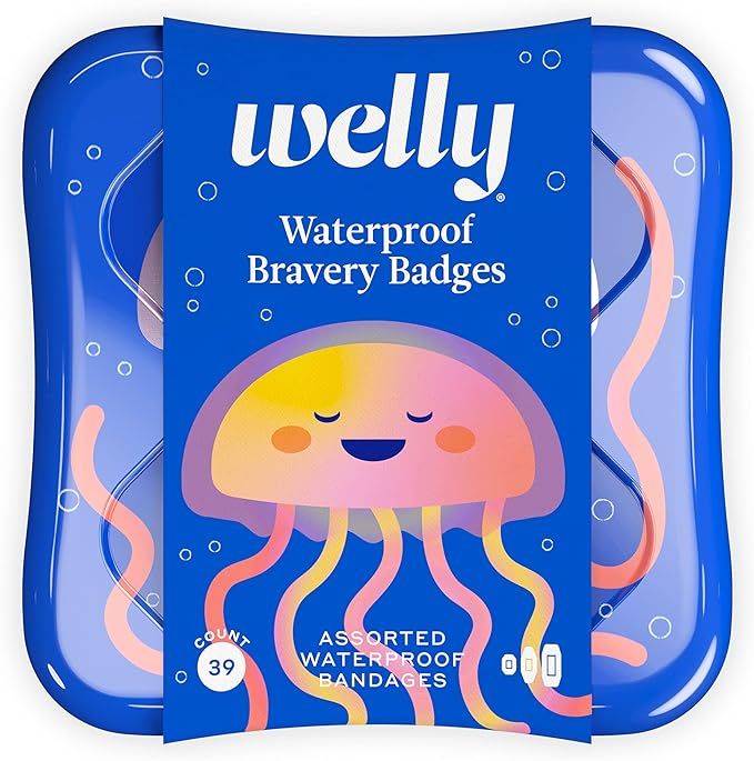 Welly Bandages - Waterproof | Adhesive Flexible Fabric Bravery Badges | Assorted Shapes for Minor... | Amazon (US)