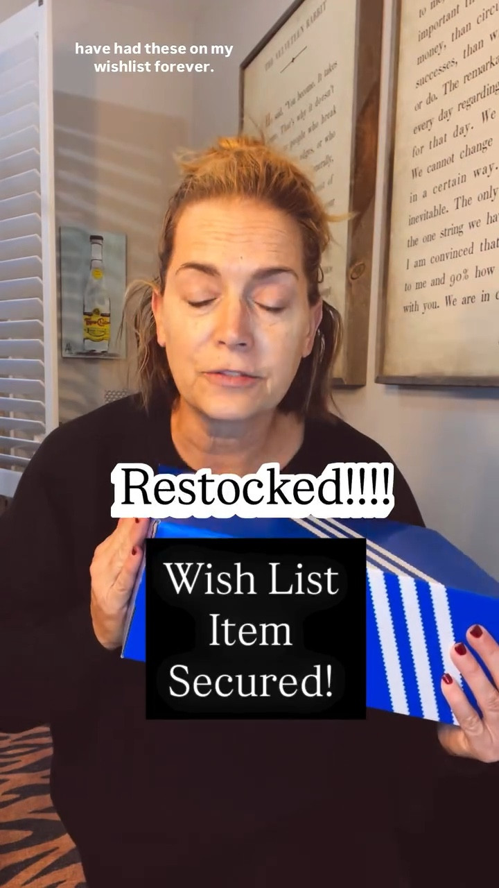 I secured them. 🐆🔥
These Leopard Adidas with the orange laces were high on my wish list — and when I saw a restock alert… I did not hesitate.
Ordered → shipped → here fast.
And yes… I absolutely filmed the unboxing because sometimes a girl just needs a little shoe excitement moment. 😌👟

Linked for you in my LTK Comment PIXIE — go peek before they disappear again.
(They go quick.)

❤️ Tap the ❤️ then
🔗 Comment PIXIE for the link.
🖤 Follow ShopPixieCo on LTK for restocks + finds 🤍

⸻

#ltkfinds #ltkfashion #ltkover50 #shopltk #restockalert #wishlistfind #adidasstyle #leopardprintstyle #statementshoes #styleover50 #womenover50style #agelessstyle #casualstyle #elevatedcasual #ootdover50 #fallstyleinspo #everydaystyle #grownupstyle #fashionover50 #50plusstyle #over50andfabulous #shoesoftheday #shoereveal #unboxingmoment #trendwithouttrying #midlifestyle 
Comment PIXIE below to receive a DM with the link to this post on my LTK ⬇ https://liketk.it/5vGQc #ltkshoecrush #ltkover40 #ltkseasonal