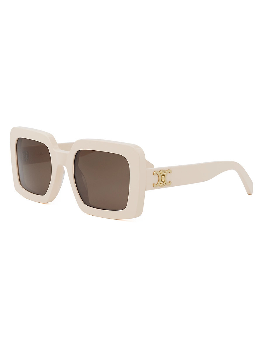 Women's Triomphe 56MM Square Sunglasses - Brown Light Beige | Saks Fifth Avenue