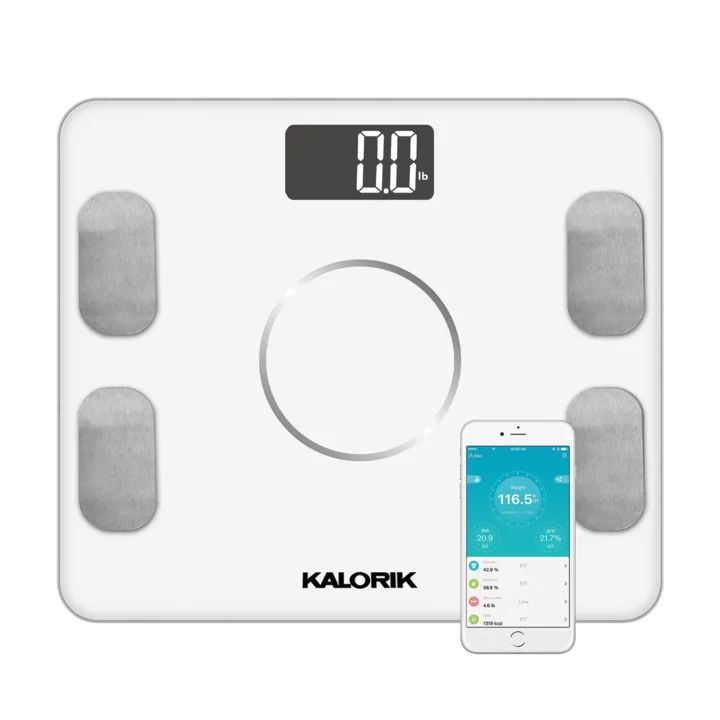 Kalorik Home Smart Electronic Body Analysis Scale, White EBS 42573 W | Walmart (US)