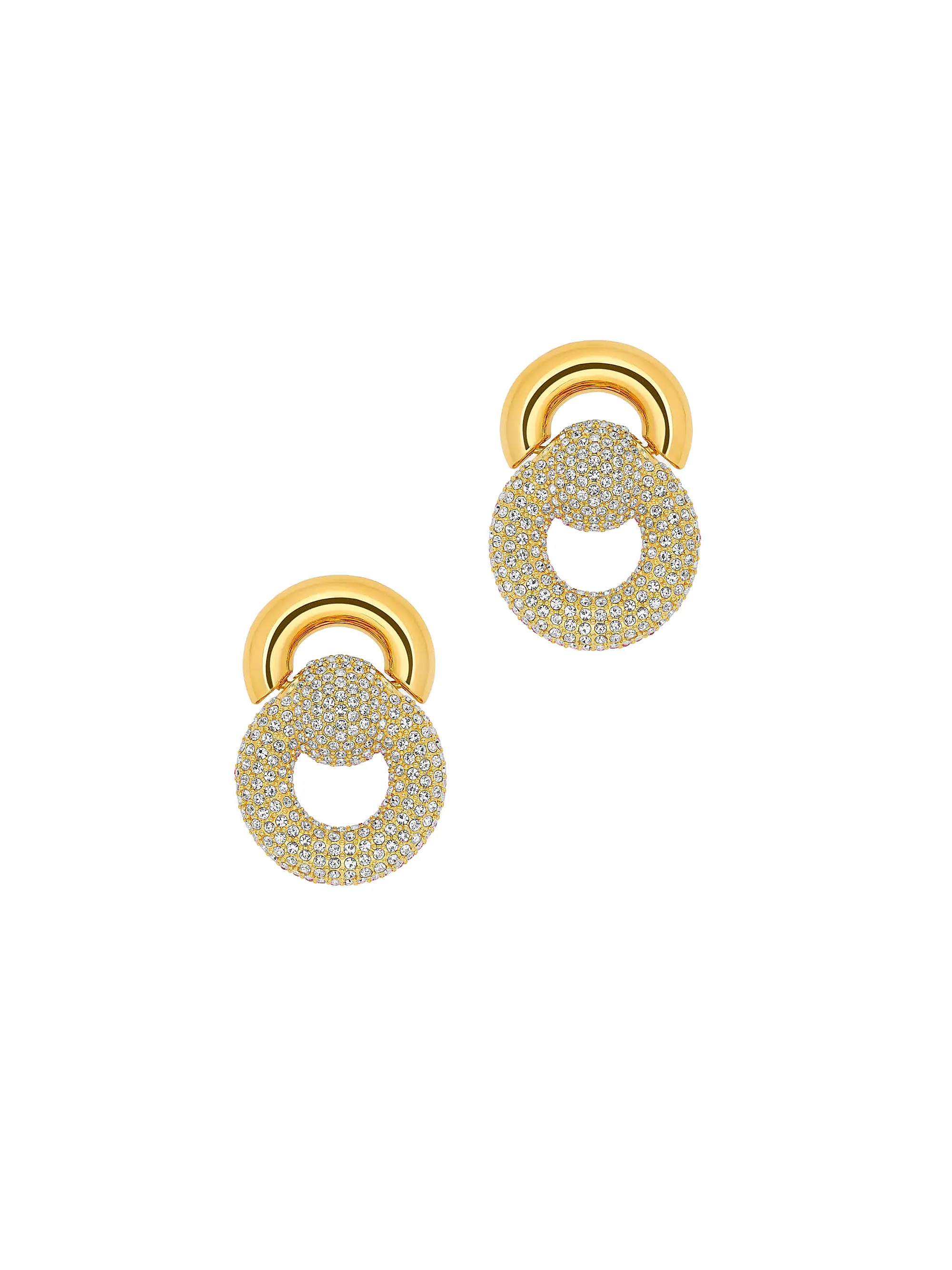24K-Gold-Plated Brass & Rhinestone Drop Earrings | Saks Fifth Avenue