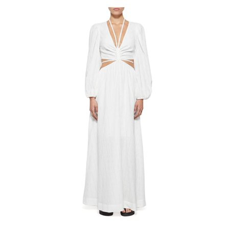 Jonathan Simkhai Womens Sofina Cut-Out Dress Cover-Up White S | Walmart (US)