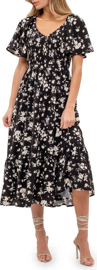 Floral Midi Dress | Nordstrom Rack