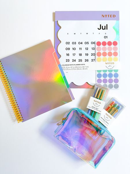 #ad The BEST part of Back to School is school supplies shopping! 🛒📒 I shop for products that not only are colorful, but also high quality & will last me throughout the school year!

I love the Noted by Post-it® Iridescent products, which match my own personal style! I can store all of my teacher pens in the Iridescent Pen Pouch & take notes in the Tabbed Notebook ✍️ I also love the Monthly Desktop calendar that comes with planner dots to mark important school happenings! 

 I can’t wait to use these products this upcoming school year! 💖 

@notedbypostit @target @postit #target #targetpartner #notedbypostit #planner #schoolsupplies

#LTKBacktoSchool #LTKU #LTKkids