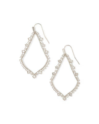 Sophee Crystal Drop Earrings in Silver | Kendra Scott