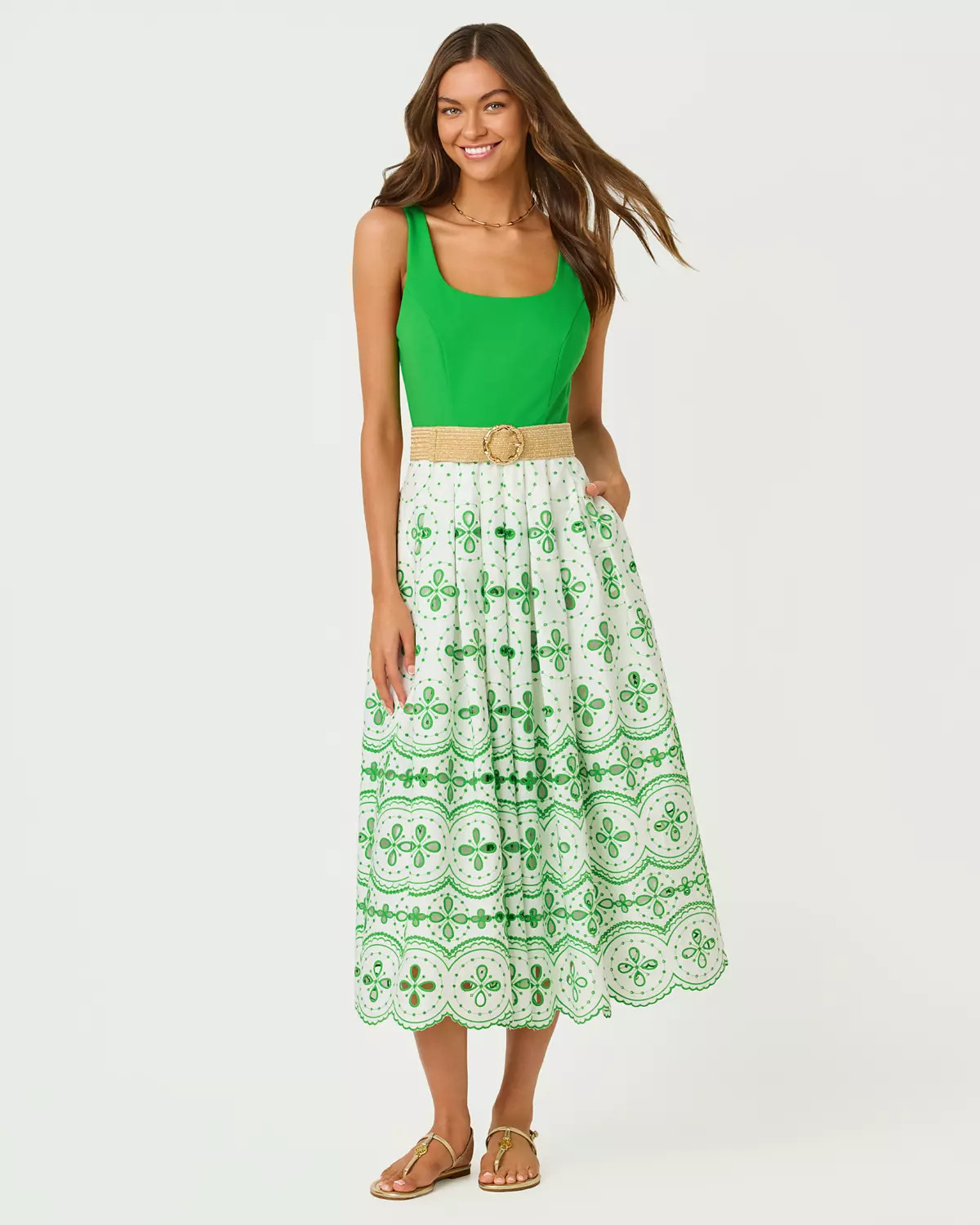 Lissette Eyelet Midi Dress | Lilly Pulitzer