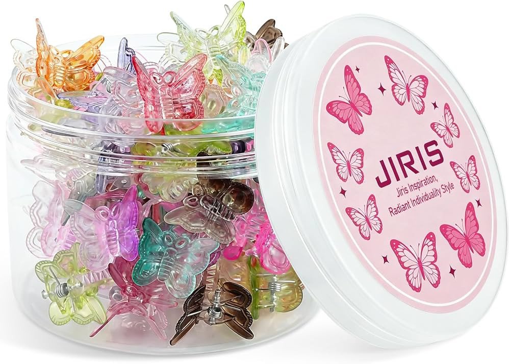 60PCS Butterfly Hair Clips, Small Y2K Colorful Claws for Girls | Amazon (US)