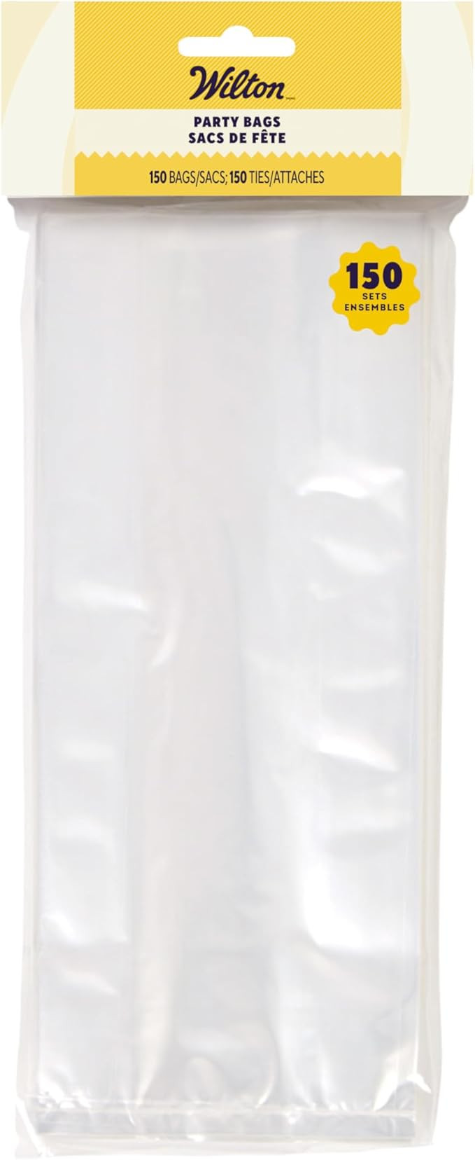 Wilton Clear Treat Party Bags, 4 x 9.5 in., 150 Pack | Amazon (US)
