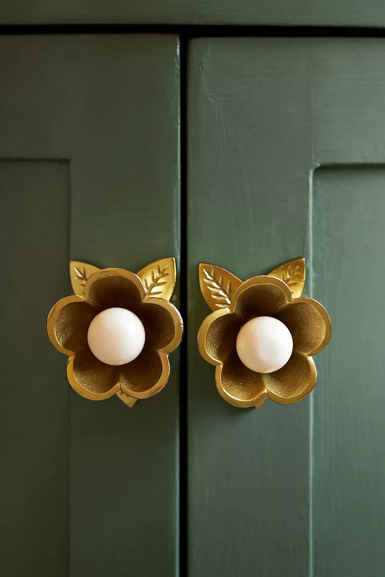Nena Flower Knobs, Set of 2 | Anthropologie (US)