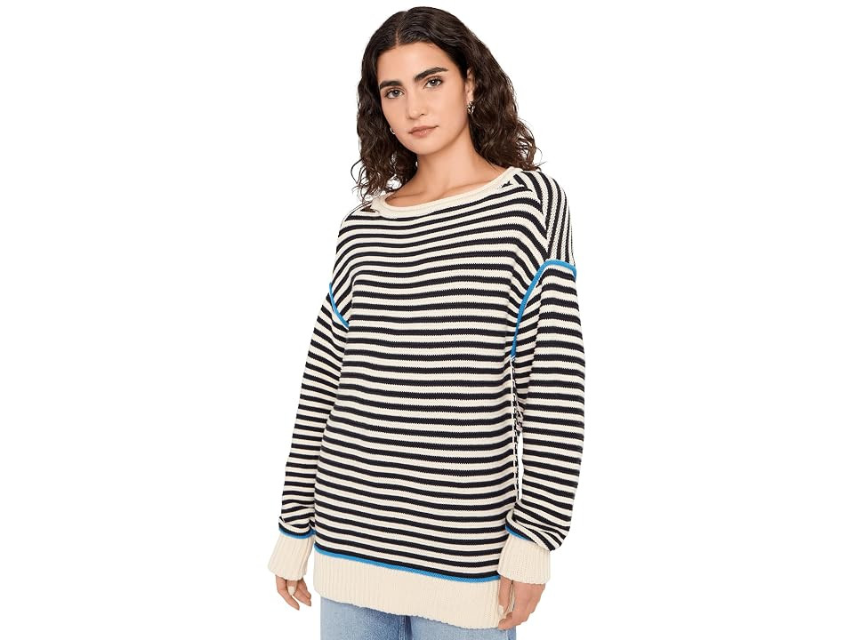 Free People We The Free Asher Pullover Women's Sweater Charcoal Combo: XL (Women's 16) | Zappos.com