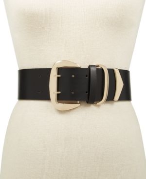 Inc Oversized-Buckle Stretch Belt, Created for Macy's | Macys (US)