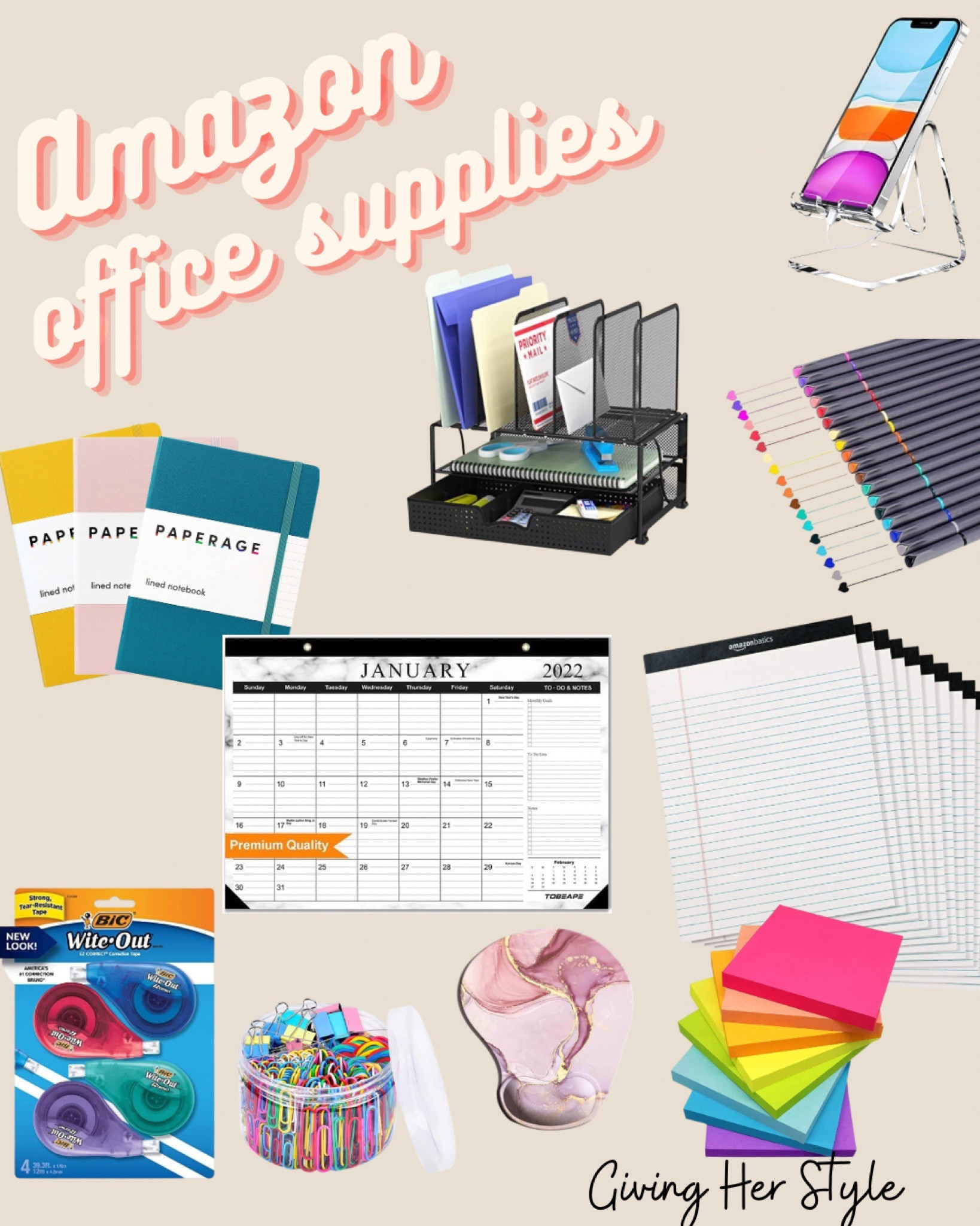 Office supplies from Amazon! 

Office, home office. Stationary, home school, school supplies, desk supplies. At home office. Office. Amazon. Amazon home. Amazon office. Work from home. Business. Small business. Amazon prime. Best of amazon prime. Pens. Pencils, wall calender, notebook. Desk organizer. Teacher, teacher supplies. 
#amazon

#LTKunder100 #LTKhome #LTKunder50