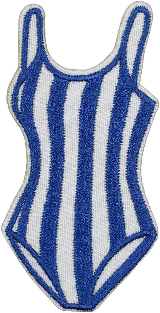 3'' One-piece Swimsuit Summer Beach Icons Nautical Embroidered Iron on Patch | Amazon (US)