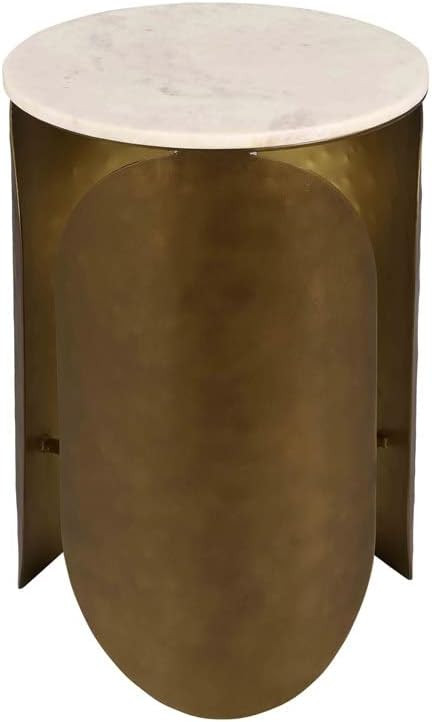 TOV Furniture Indio White Marble Side Table | Amazon (US)