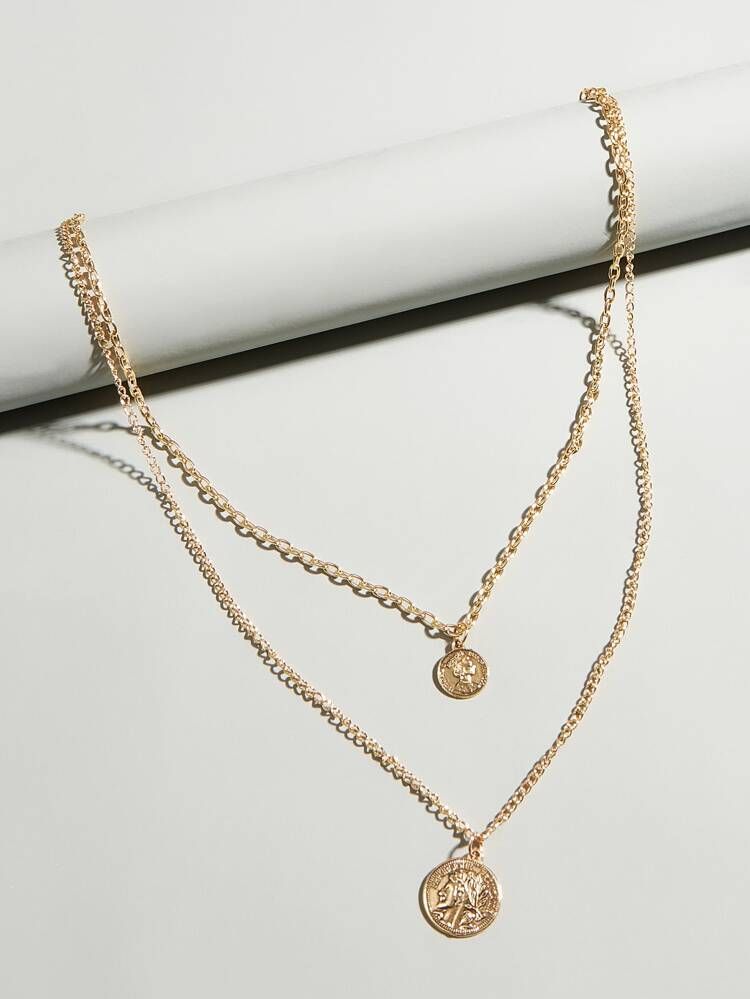 Coin Layered Necklace | SHEIN