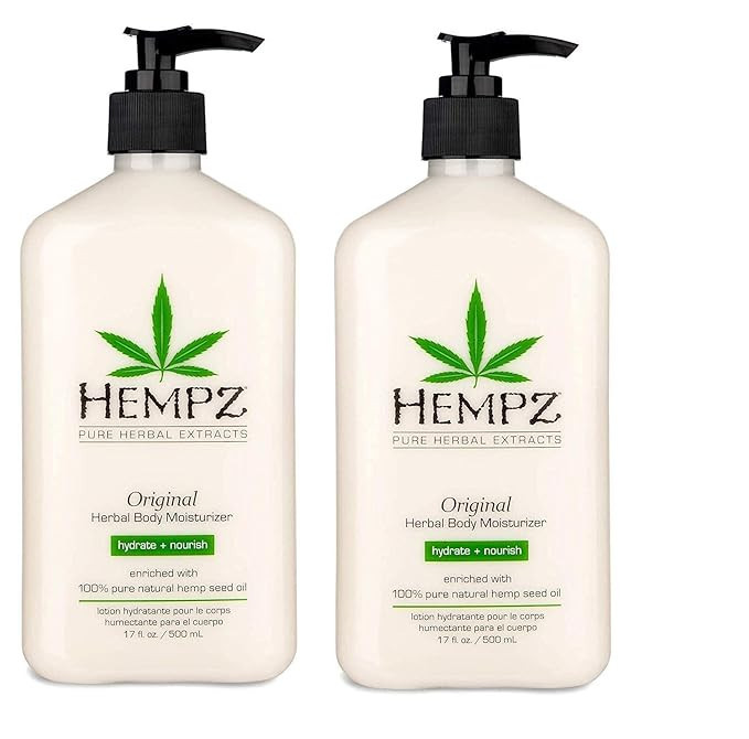 Hempz Original, Natural Hemp Seed Oil Body Moisturizer with Shea Butter & Ginseng, Pure Herbal Sk... | Amazon (US)