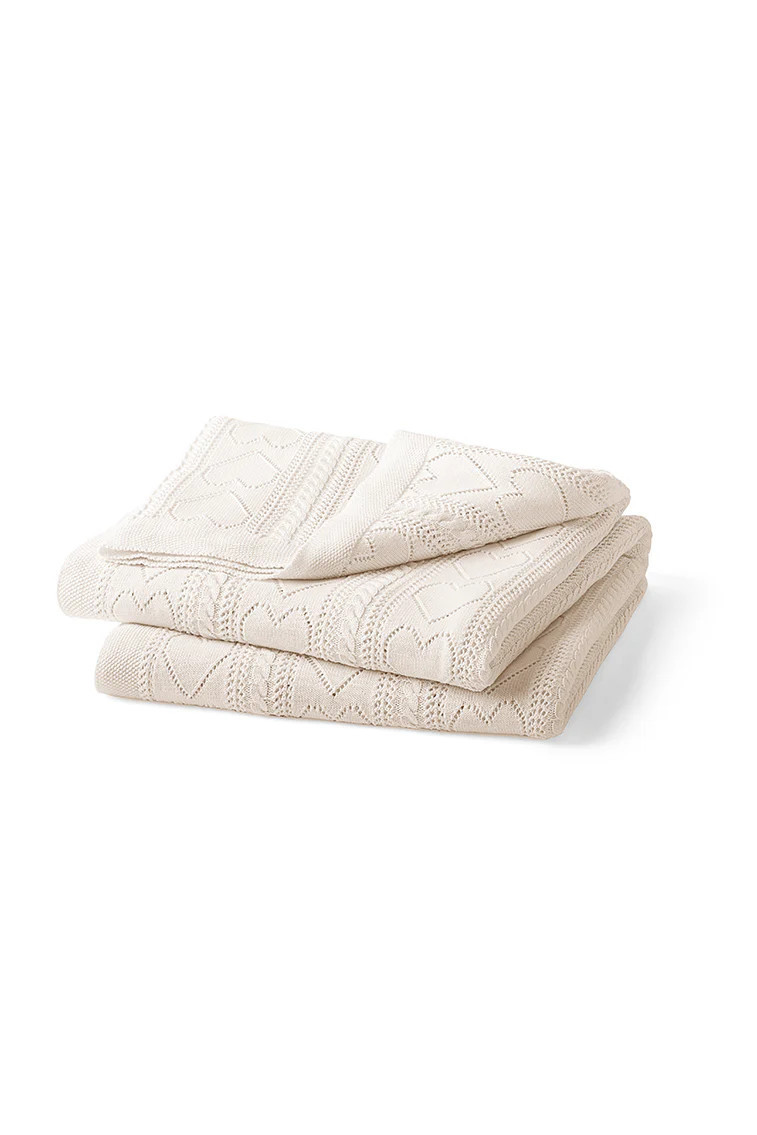 Pointelle Throw Blanket | LoveShackFancy
