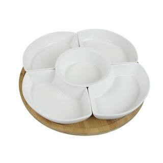 Lazy Susan Appetizer and Condiment Server Set | The Home Depot