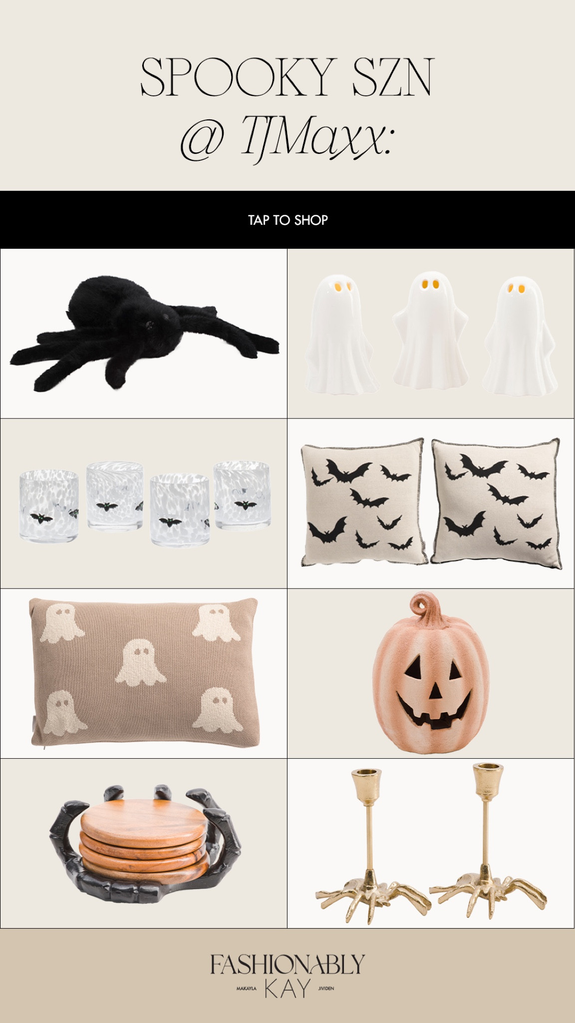 Spooky szn finds from TJ Maxx 👻 the cutest things this year!! 

Spooky season, ghost pillows, bat pillows, bat glasses, Anthropologie lookalike, designer lookalike 

#LTKFindsUnder50 #LTKHalloween #LTKHome