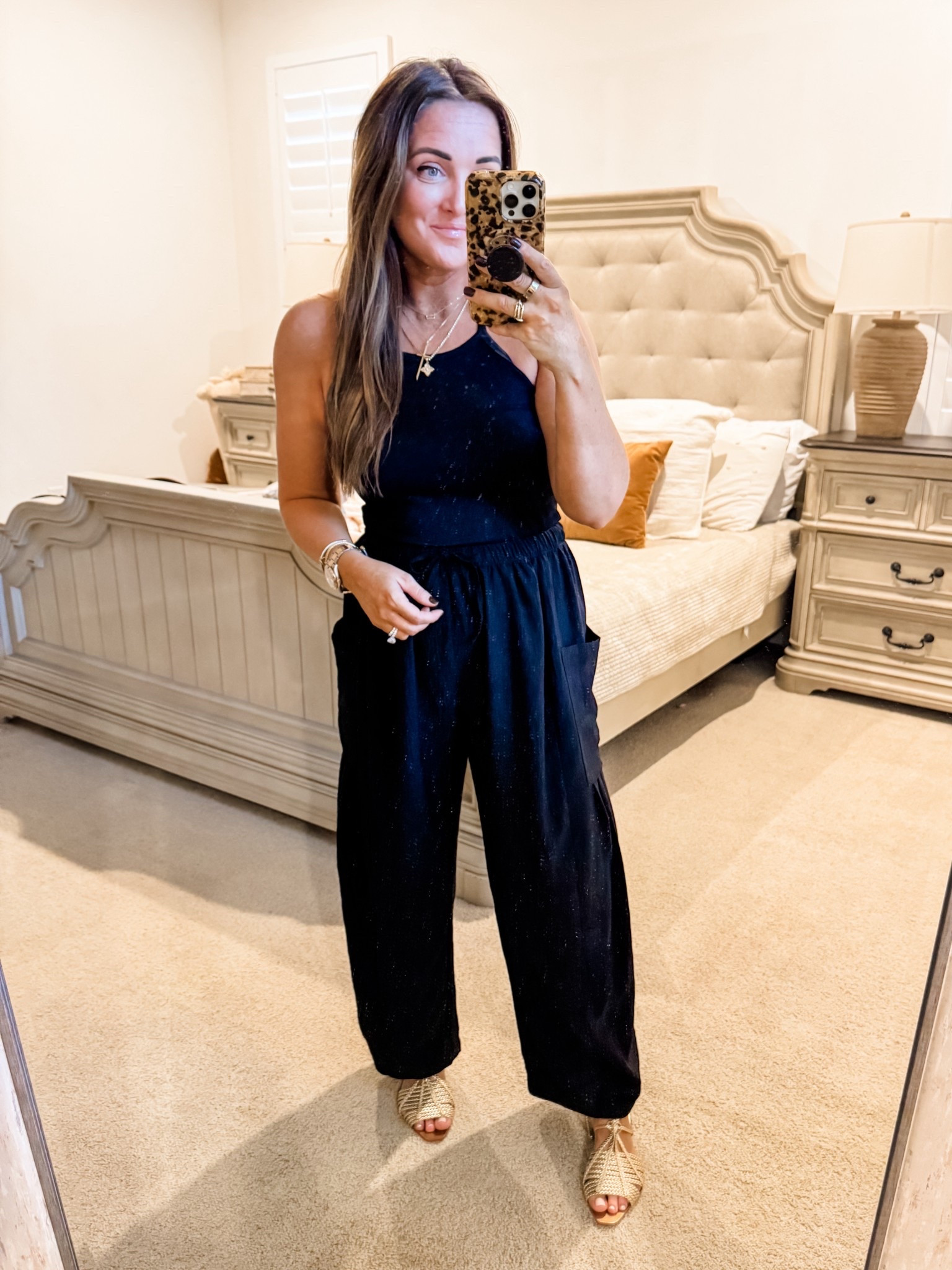 Tank / pants - M 
5’2” 145 lbs 
—
Amazon tank tops | 3 pack of tank tops | Multi pack | Loose pants | Transition to fall | Casual office attire | Smart casual | All black look 

#LTKWorkwear #LTKFindsUnder50 #LTKShoeCrush