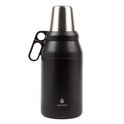 Manna 64oz Stack Growler Black: Insulated Stainless Steel, Double-Wall, BPA-Free, Matte Finish, Screw-On Lid, Portable Drinkware | Target