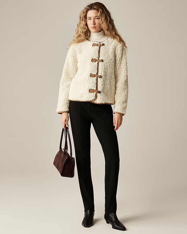 Sherpa fleece toggle jacket | J. Crew US